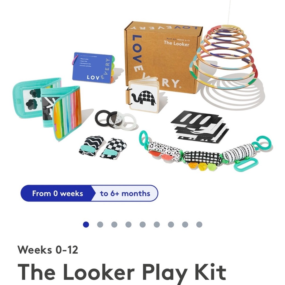 Lovevery The Looker Play Kit - Colorful Learning Set